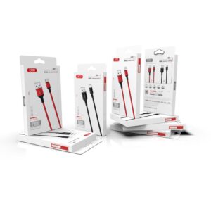 XO kabelis NB143 USB - Lightning 2,0 m 2,4A juodas - Image 2