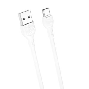 XO kabelis NB200 USB - USB-C 2,0m 2.1A baltas