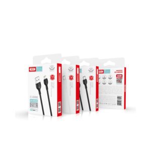 XO laidas NB200 USB - microUSB 1,0m 2.1A juodas - Image 2