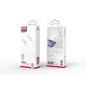 XO laidas NB-Q189A PD USB-C - Lightning 1,0m 20W baltas - Image 2