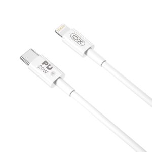 XO laidas NB-Q189A PD USB-C - Lightning 1,0m 20W baltas
