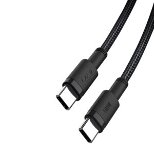 XO kabelis NB-Q199 PD USB-C - USB-C 1,5m 100W juodas