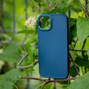 Satininis dėklas Apple iPhone 16e / 17e tamsiai mėlynas - Image 5