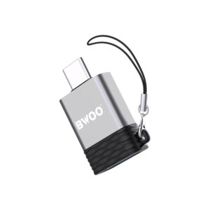 BWOO Adapteris USB - USB-C pilkas OTG BZ-35
