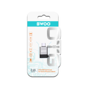 BWOO Adapteris USB - USB-C pilkas OTG BZ-35 - Image 3