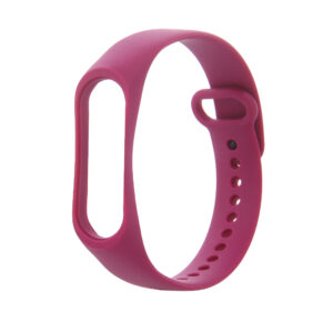 Silikoninė apyrankė Xiaomi Mi Band 5 / 6 avietinė