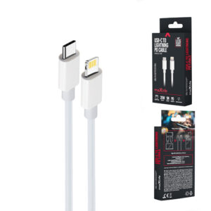 Maxlife MXUC-05 laidas USB-C - Lightning 2,0 m 20W baltas - Image 7