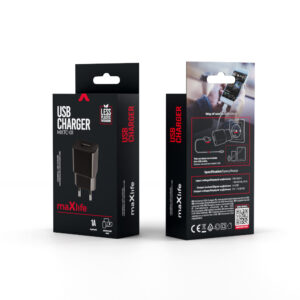 Maxlife MXTC-01 įkroviklis 1x USB 1A juodas - Image 3