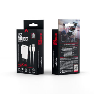Maxlife MXTC-01 įkroviklis 1x USB 2.1A baltas + Lightning laidas - Image 6