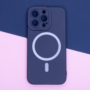 Silikoninis Mag dėklas, skirtas Apple iPhone 15 Plus 6,7" tamsiai mėlynas - Image 4