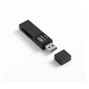 XO kortelių skaitytuvas 2 viename DK05B USB 3.0 juodas