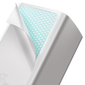 Baseus sieninis įkroviklis GaN2 Lite PD 65W 1x USB-C 1x USB baltas - Image 5