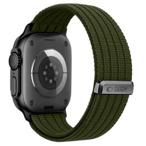 TECH-PROTECT NYLON SPORT APPLE WATCH 8 / 9 / 10 / 11 / SE / ULTRA (44 / 45 / 46 / 49 MM) KARINĖ ŽALIA - Image 2