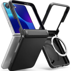 RINGKE ONYX FLAP MAGNETINIS MagSafe DĖKLAS Samsung Galaxy Z FLIP 8 JUODAS