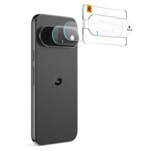 Spigen OPTIK PRO GLAS.TR EZ FIT KAMEROS APSAUGA 2-PACK GOOGLE PIXEL 11 PRO XL SKAIDRI - Image 2