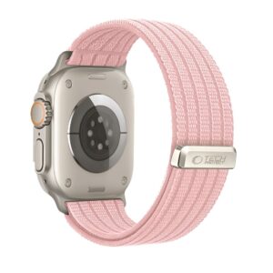 Tech-Protect NYLON SPORT APPLE WATCH 8 / 9 / 10 / 11 / SE / ULTRA (44 / 45 / 46 / 49 MM) ŠVIESIAI ROŽINIS - Image 2