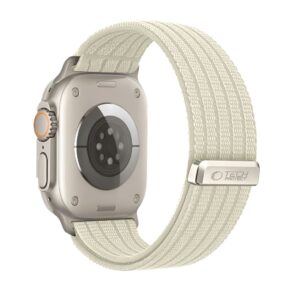 Tech-Protect NYLON SPORT APPLE WATCH 8 / 9 / 10 / 11 / SE / ULTRA (44 / 45 / 46 / 49 MM) STARLIGHT - Image 2