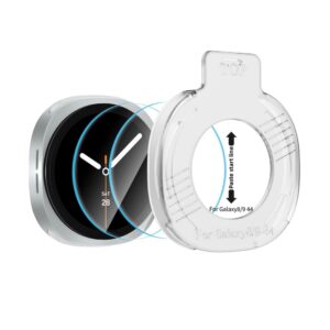 GRŪDINTAS STIKLAS Tech-Protect EASY SET+ 2-PACK SAMSUNG Samsung Galaxy WATCH 8 / 9 (44 MM) SKAIDRUS - Image 2