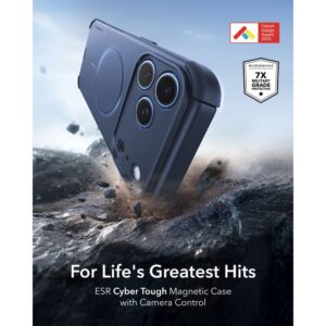 ESR CYBER TOUGH MagSafe Apple iPhone 17 PRO MAX / 18 PRO MAX MĖLYNAS - Image 2