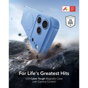 ESR CYBER TOUGH MagSafe Apple iPhone 17 PRO MAX / 18 PRO MAX ŠVIESIAI MĖLYNAS - Image 2