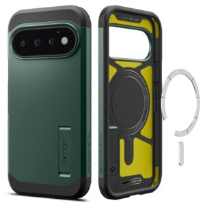 SPIGEN TOUGH ARMOR MAG MAGSAFE DĖKLAS GOOGLE PIXEL 11 PRO ABYSS GREEN - Image 2