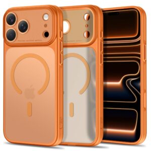 TECH-PROTECT MAGPRIME MAGSAFE CC Apple iPhone 17 PRO / 18 PRO MATINIS KOSMINĖS ORANŽINĖS SPALVOS DĖKLAS