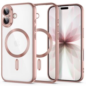 TECH-PROTECT MAGFLEX MAGSAFE Apple iPhone 17 BLIZGANTI ROŽINIO AUKSO SPALVA