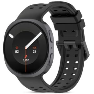 TECH-PROTECT SILICONE AIR SAMSUNG GALAXY WATCH 8 / 9 / CLASSIC (40 / 44 / 46 MM) JUODAS