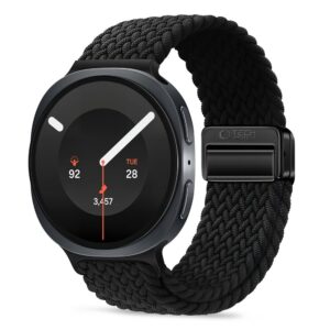 TECH-PROTECT NYLONMAG SAMSUNG GALAXY WATCH 8 / 9 / CLASSIC (40 / 44 / 46 MM) JUODAS