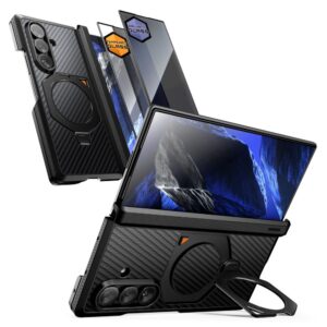 SUPCASE UB AERO MAGSAFE 2-SET GALAXY Z FOLD 8 ULTRA ARAMID JUODAS - Image 2