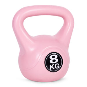8 kg virdulio formos svarmuo (kettlebell) mankštai, hantelis, svorio kamuolys, fitneso svoris, rožinis, ModernHome - Image 3