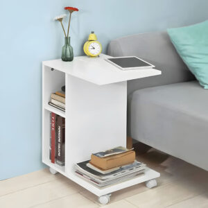 Kavos staliukas arba naktinis staliukas su ratukais – organizatorius ModernHome - Image 3