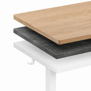 Elektrinis stalo rėmas, aukščio reguliavimas 72-118 cm, stalviršiui iki 160 cm, baltas ModernHome - Image 3