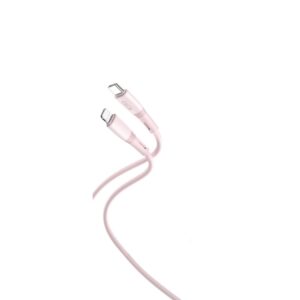 XO laidas NB-Q226A USB-C - Lightning 1m 27W rožinis