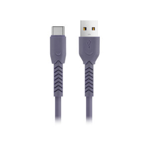 Maxlife MXUC-04 laidas USB - USB-C 1,0 m 3A violetinis