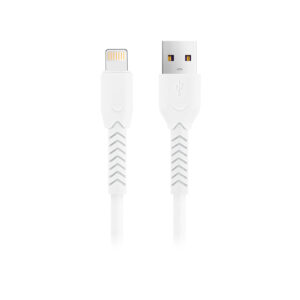 Maxlife MXUC-04 laidas USB - Lightning 1,0 m 3A baltas