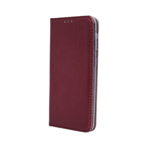 Išmanusis magnetinis dėklas, skirtas Oppo A6 Pro 5G, bordo spalvos