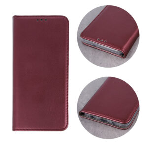 Išmanusis magnetinis dėklas Motorola Moto G67 5G / G77 5G bordo spalvos - Image 3
