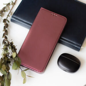 Išmanusis magnetinis dėklas, skirtas Oppo A6 4G / A6 5G / A6X 4G / A6X 5G / A6S 4G / A6S 5G Global, bordo spalvos - Image 6