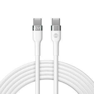 Forever lankstus laidas USB-C - USB-C 2,0 m 60W baltas - Image 3