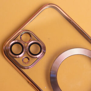 Spalvotas Chrome Mag dėklas, skirtas Xiaomi Redmi 15C 4G EU / 15C 5G EU (173.16 x 81.06 x 8.2 mm) rožinio aukso spalvos - Image 8