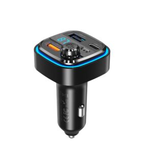 XO FM siųstuvas BCC08 Bluetooth MP3 automobilinis įkroviklis 3,1A juodas