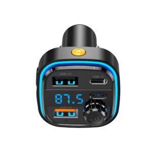 XO FM siųstuvas BCC08 Bluetooth MP3 automobilinis įkroviklis 3,1A juodas - Image 2