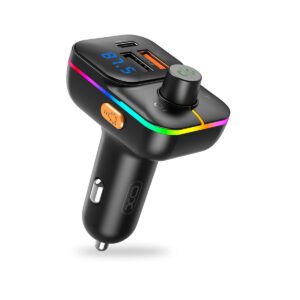 XO FM siųstuvas BCC09 Bluetooth MP3 automobilinis įkroviklis 25W juodas