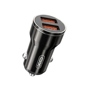XO automobilinis įkroviklis CC48 2x USB 2,4A juodas