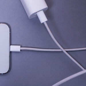 Maxlife MXUC-06 laidas USB-C - Lightning 1,0 m 20W pilkas nailoninis - Image 5