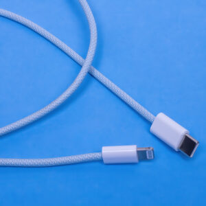Maxlife MXUC-06 laidas USB-C - Lightning 1,0 m 20W mėlynas nailoninis - Image 4