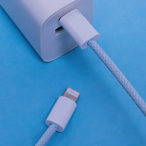 Maxlife MXUC-06 laidas USB-C - Lightning 1,0 m 20W mėlynas nailoninis - Image 5