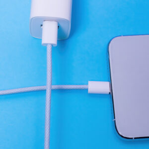 Maxlife MXUC-06 laidas USB-C - USB-C 1,0 m 20W mėlynas nailoninis - Image 3