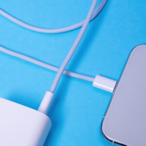 Maxlife MXUC-06 laidas USB-C - USB-C 1,0 m 20W mėlynas nailoninis - Image 4